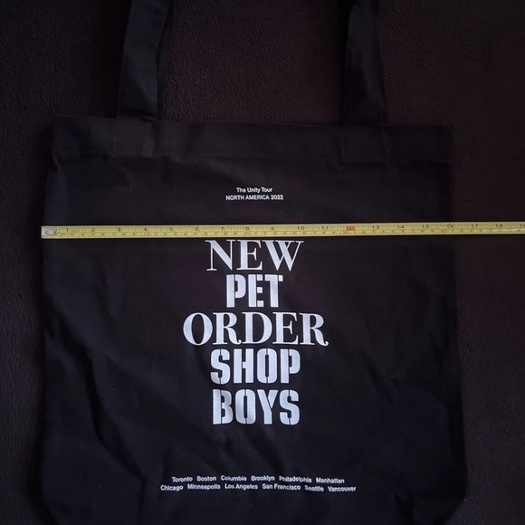 Pet Shop Boys New Order Unity Tour 2022 North America Official Logo Tote Bag NEW - Picture 4 of 10